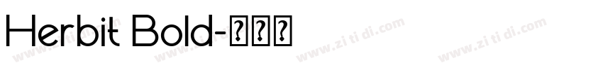 Herbit Bold字体转换